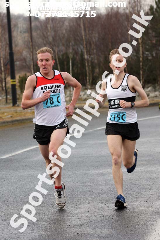 Senior mens Good Friday Elswick Harriers Relay, Newburn, Newcastle. Photo: David T. Hewitson/Sports for All Pics